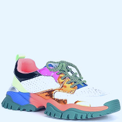 Steve Madden Thrilling Color Block Rhinestone Lace-Up Platform Sneakers |  Dillard's